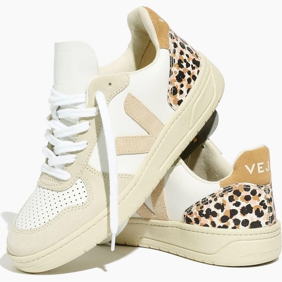 Veja Shoes - Madewell x Veja™ V-10 Sneakers in Animal Print Leather Size 7